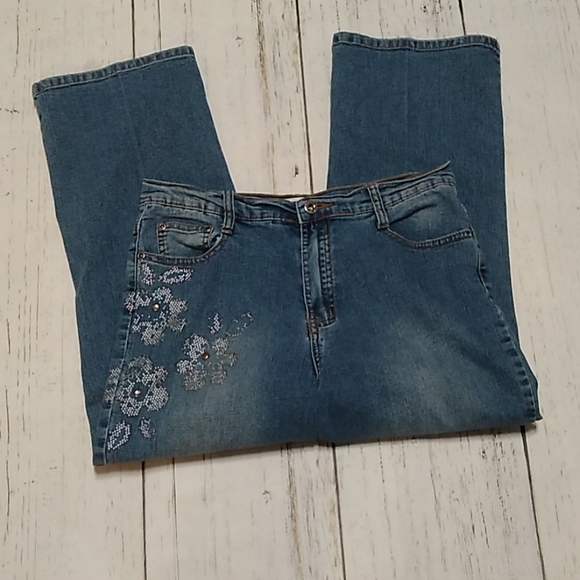 MISHCA embellished cropped/capri jeans, 6 - Picture 4 of 13